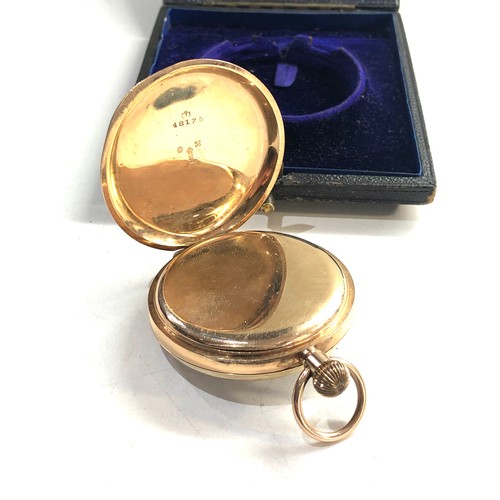 30 - Antique Sir John Bennett 9ct gold open face pocket watch original box signed sir john bennett London... 