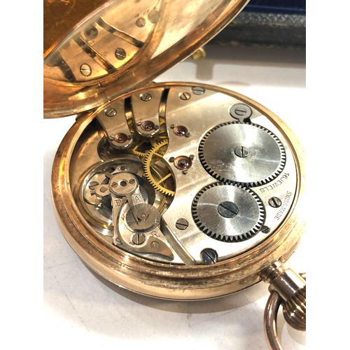 30 - Antique Sir John Bennett 9ct gold open face pocket watch original box signed sir john bennett London... 