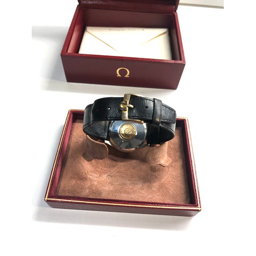 115 - Rare Omega Constellation chronometer automatic 1968 original box and papers gold capped certificate ... 