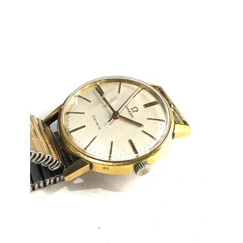 116 - Vintage Omega seamaster Geneve gents hand wind wristwatch in working order no warranty given