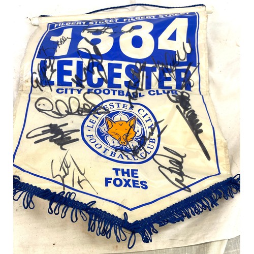 5 - Signed Leicester football 1884 banner