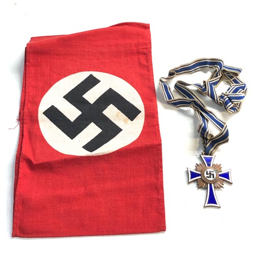 572 - ww2 German armband & mothers cross - bronze grade