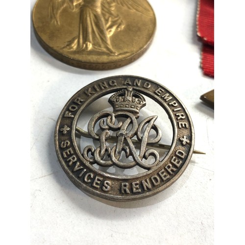 580 - ww1 pair medals & wound badge to 1741 pte c.w.beddows s.staffs regt badge No 328801
