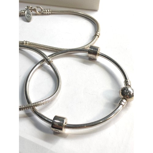 525 - 3 silver pandora bracelets