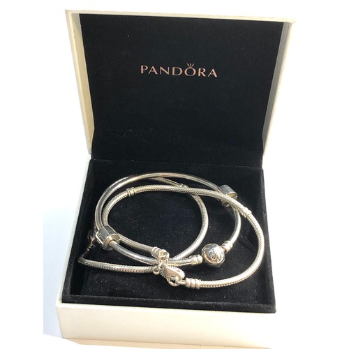 525 - 3 silver pandora bracelets