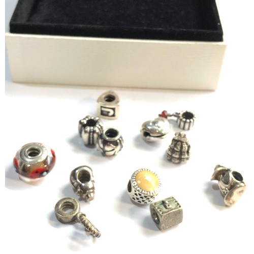 549 - 12 silver pandora charms