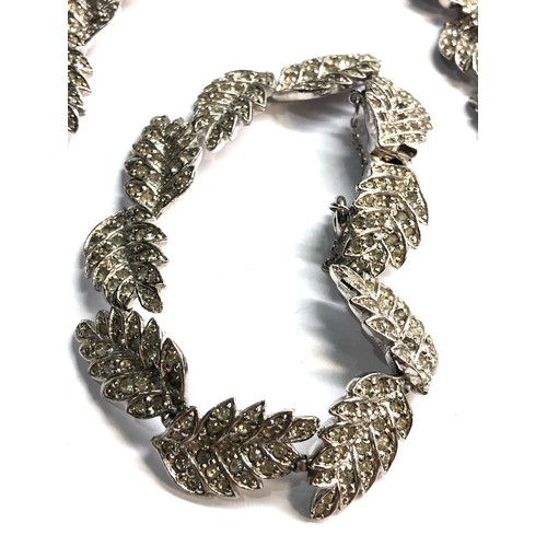 557 - Christian Dior by mitchel maer leaf necklace and bracelet