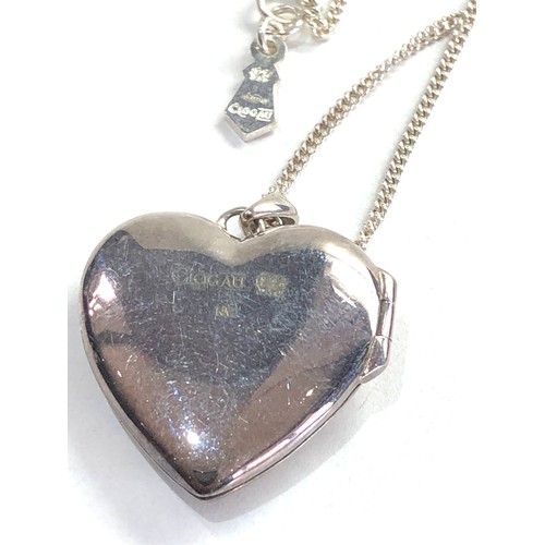 522 - Clogau silver locket pendant necklace