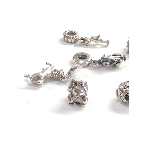 538 - 12 pandora silver charms