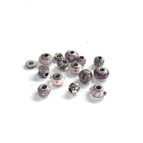 528 - 15 pandora silver charms