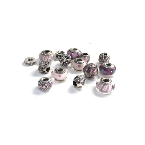 528 - 15 pandora silver charms