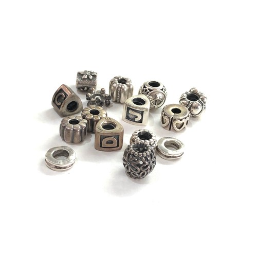 552 - 15 pandora silver charms