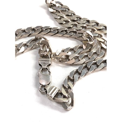 524 - Chunky heavy silver necklace weight 62g