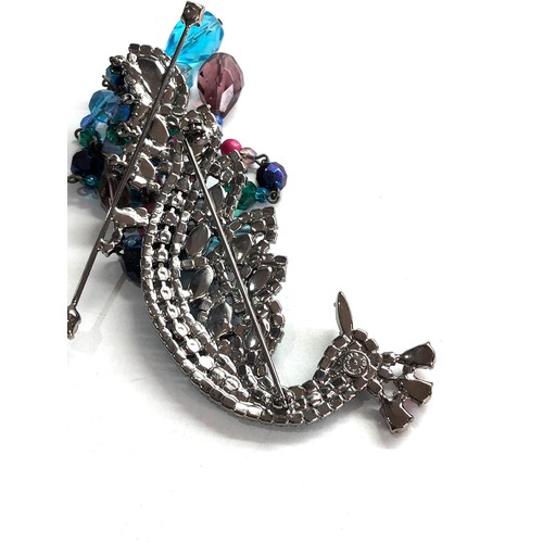 559 - Large Butler & Wilson peacock bird brooch