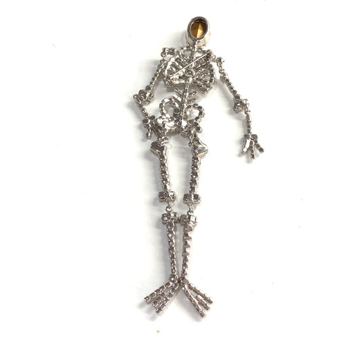 560 - Butler And Wilson Skeleton Brooch