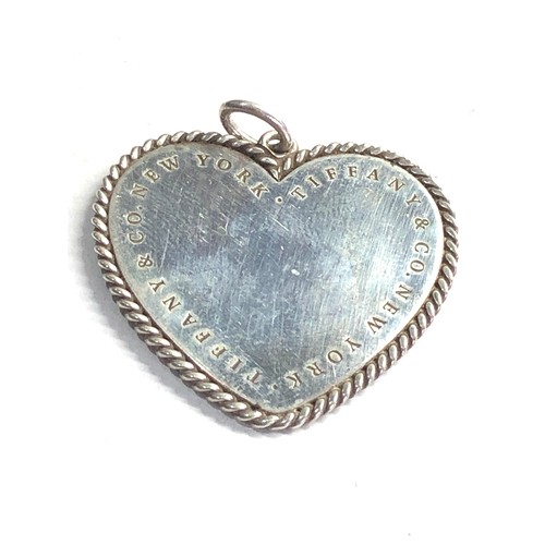 529 - Tiffany & Co silver heart pendant