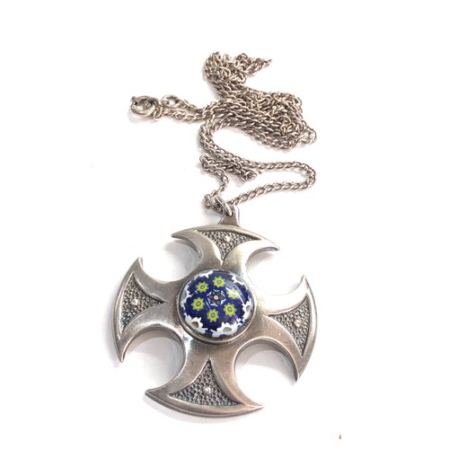 534 - Caithness silver pendant necklace