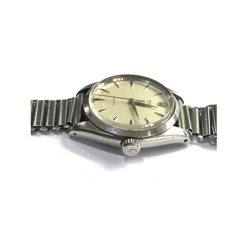 66 - 1960s Rolex oyster precision gents wristwatch .the watch will tick the winder screws up tight but co... 