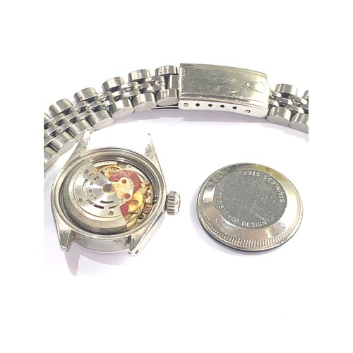 68 - Vintage s/steel ladies Rolex oyster perpetual date  serial No 4036924 circa 1975 wristwatch the dial... 