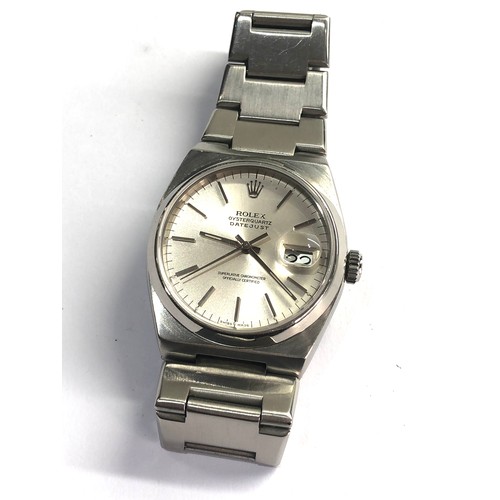 70 - Rare Vintage Rolex Oysterquartz datejust Rolex 5035 11 jewel case No 17000b in very good condition t... 