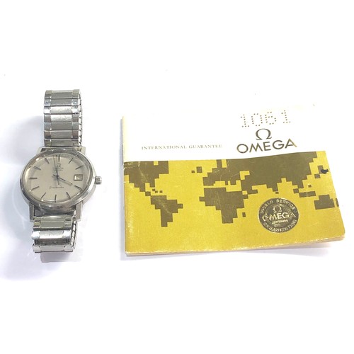 75 - Vintage Omega seamaster quartz original guarantee booklet dated 25/7/81 case ref No 196.0113 cal 134... 