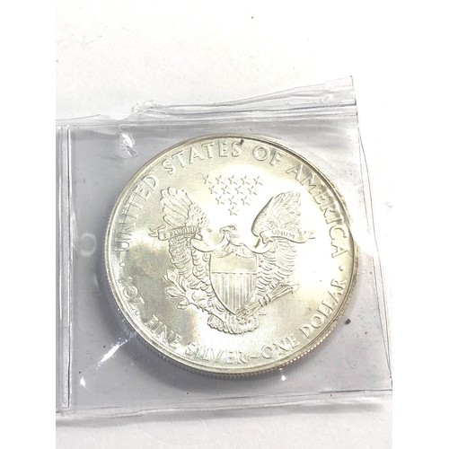 585 - 2008 1oz fine silver liberty eagle American $1 One dollar coin unc condition