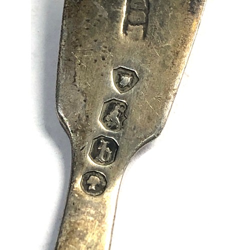 10 - Victorian silver tea caddy spoon London silver hallmarks