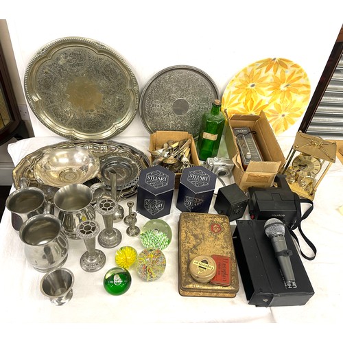 230 - Large selection of miscellaneous includes silver plated ware, glassware etc