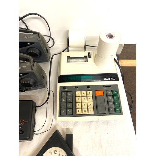 284 - Selection of electrical items includes ibico 1222 till, radios etc