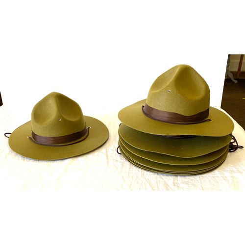 260 - Selection of 10 brand new in box scout hats made by tiger