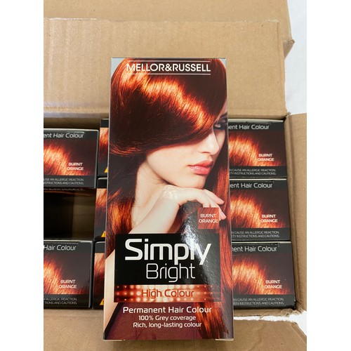 278 - 12 Mellor and russell simply bright burnt orange hair dye