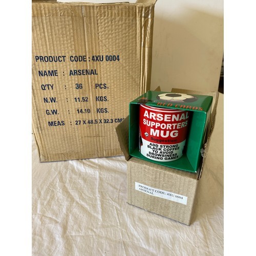 330 - Brand new in the box 36 Arsenal mugs