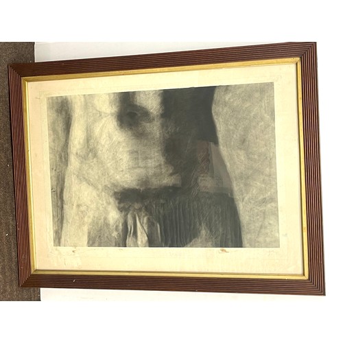 233 - Framed pencil drawing of a nude man, approximate framed measurements: Height 32 inches, Width 42 inc... 