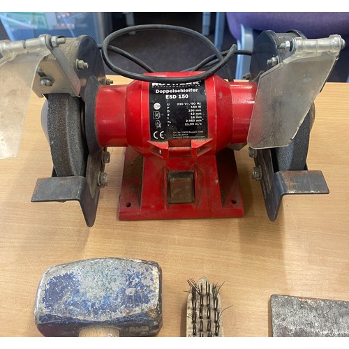 261 - Selection of tools to include grinder, hammer etc