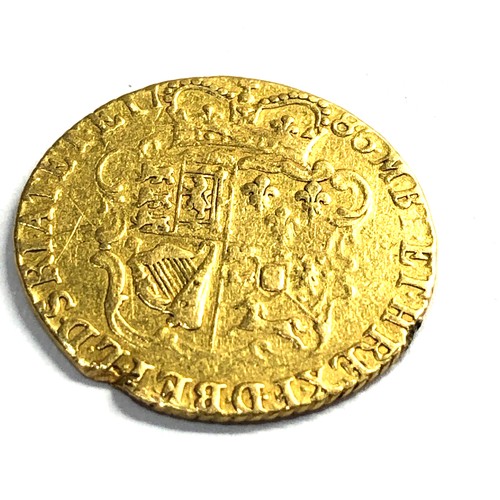 539 - George lll Gold half Guinea. Dated 1786 4.13g