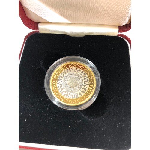 554 - 2 x 1997 & 1998  silver proof £2 Coins COA boxed