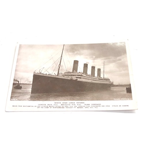 570 - White star line Titanic real photo postcard by rotary photographic series