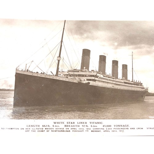 570 - White star line Titanic real photo postcard by rotary photographic series