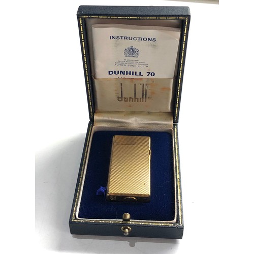 589 - Vintage Dunhill 70 cigarette lighter boxed