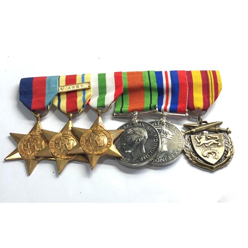 527 - ww2 mounted medal group including Dunkirk medal