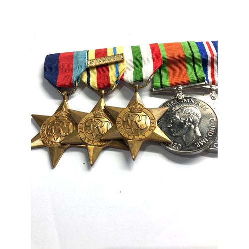 527 - ww2 mounted medal group including Dunkirk medal