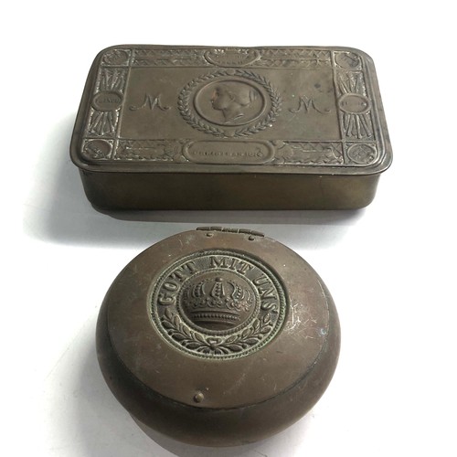 531 - ww1 mary tin & imperial german tin