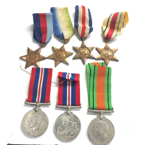 537 - 7 ww2 medals includes atlantic star etc