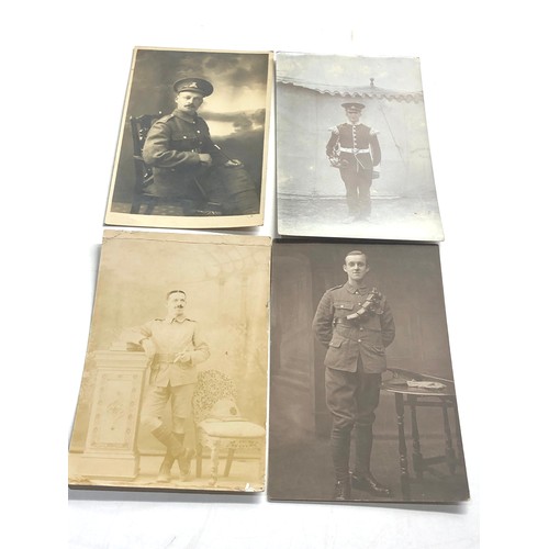 580 - 4 ww1 real photo postcards