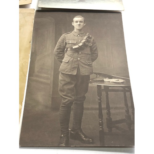 580 - 4 ww1 real photo postcards