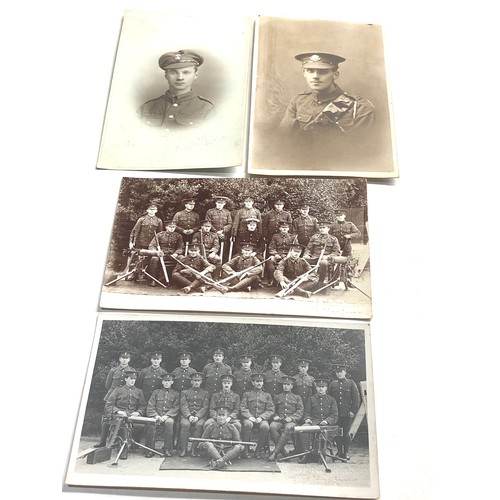 576 - 4 ww1 real photo postcards