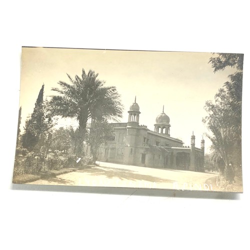 573 - 4 antique Real photo India street scene postcards