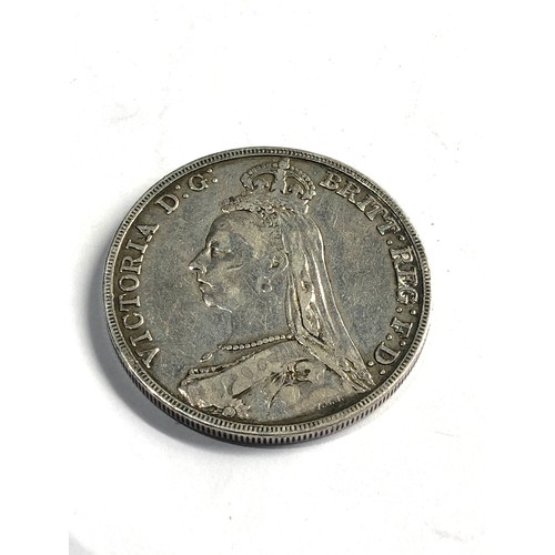 538 - Victorian silver 1891 crown