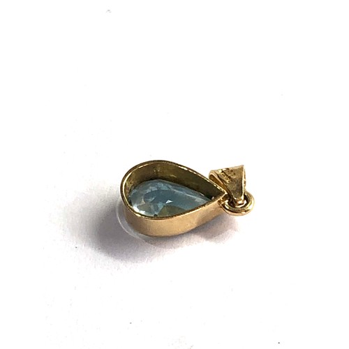 52 - Small 9ct gold topaz pendant 0.7g