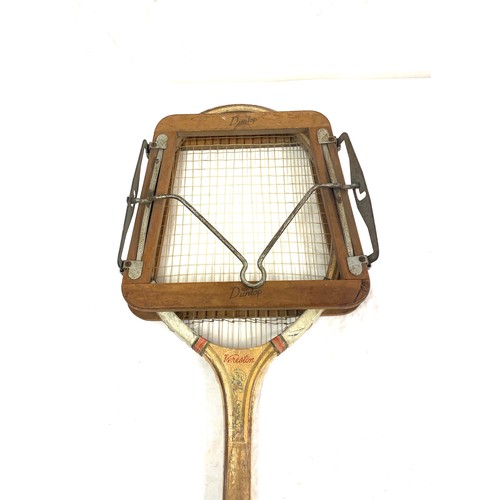 315 - 2 Vintage tennis racks includes Slazenger and Dunlop